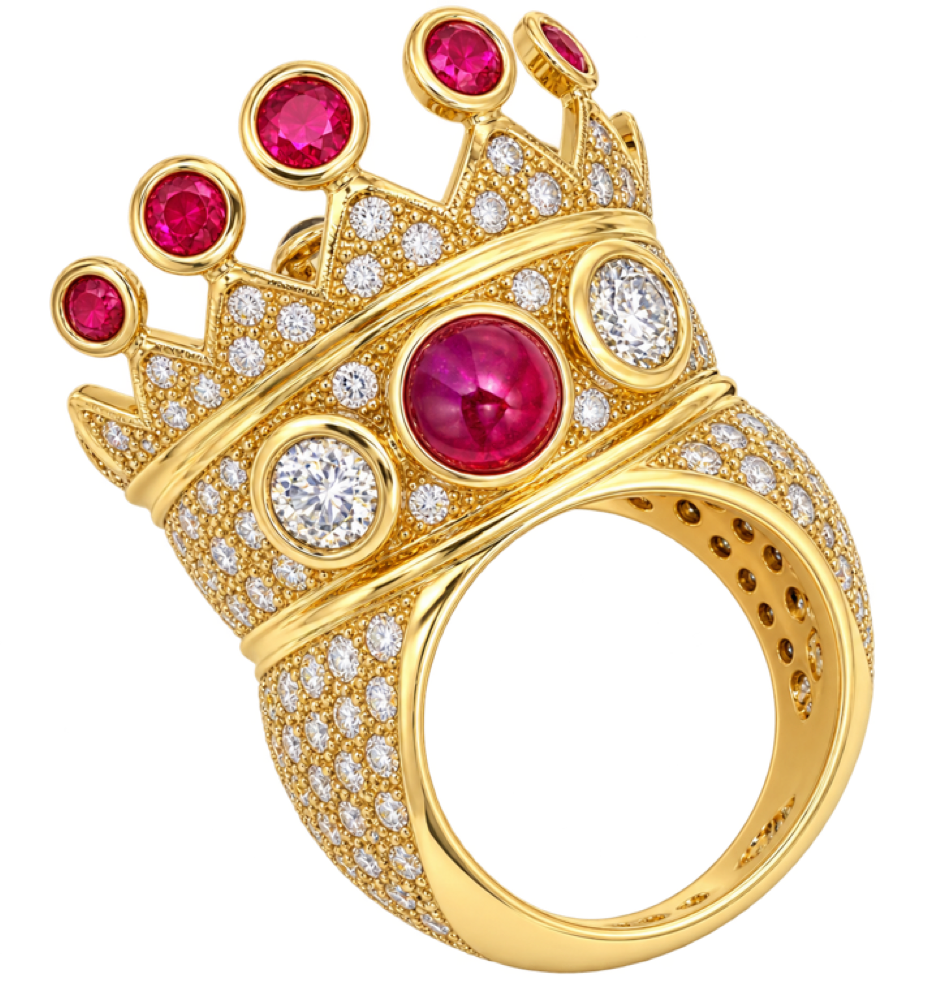 Crown ring, brand motif